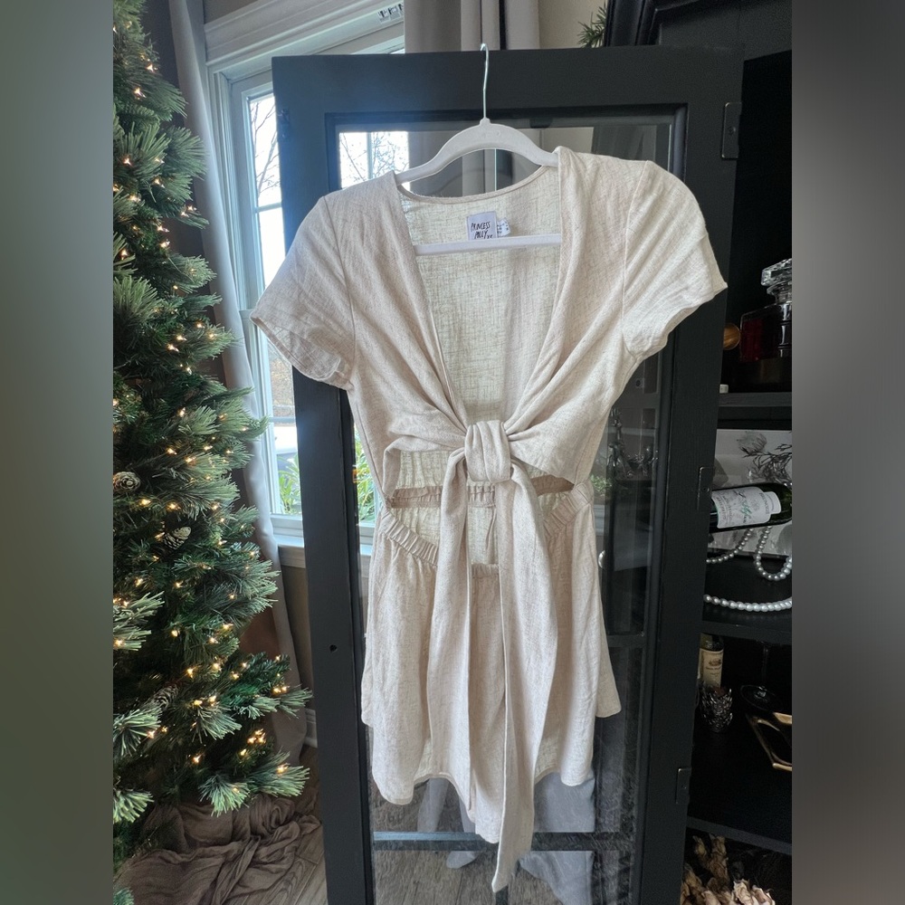 Princess Polly Tie-Front Romper US 4